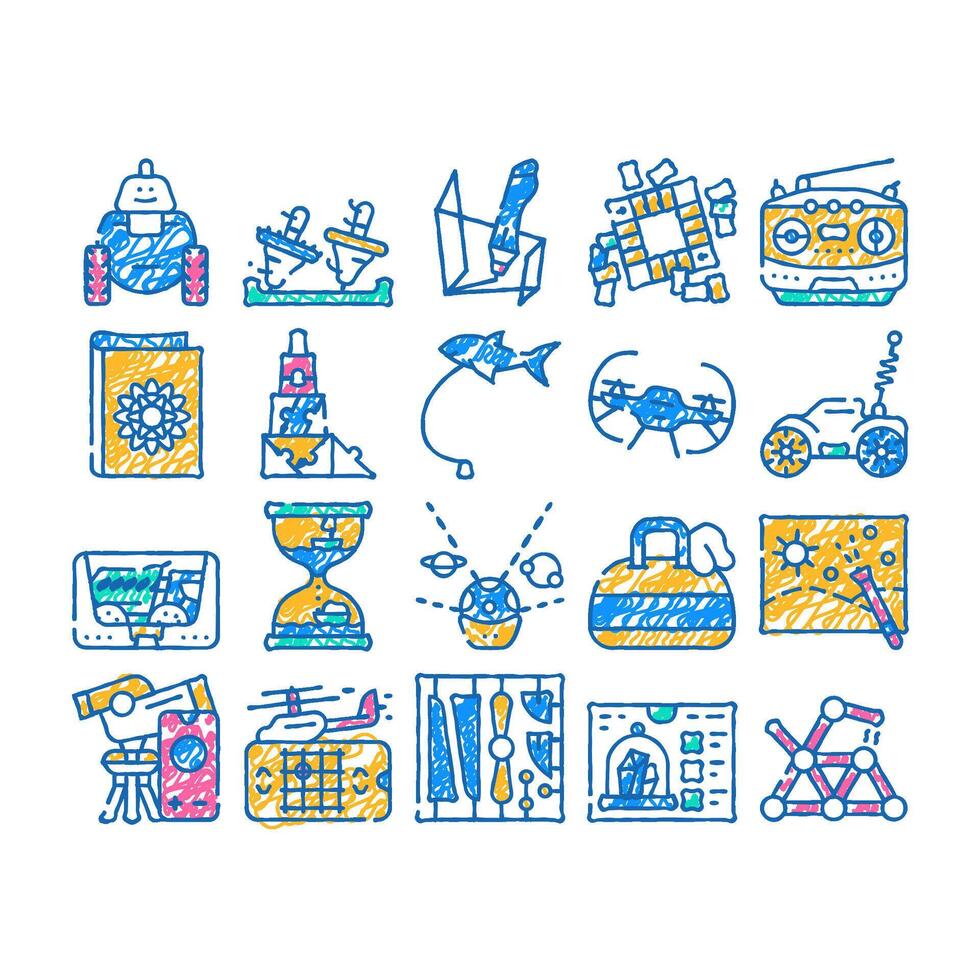 toy and children game icon hand drawn vector