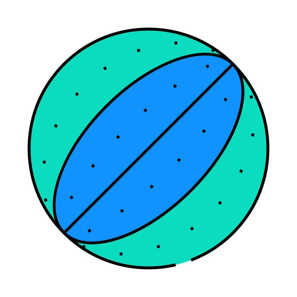 chewing ball for dog icon color illustration vector