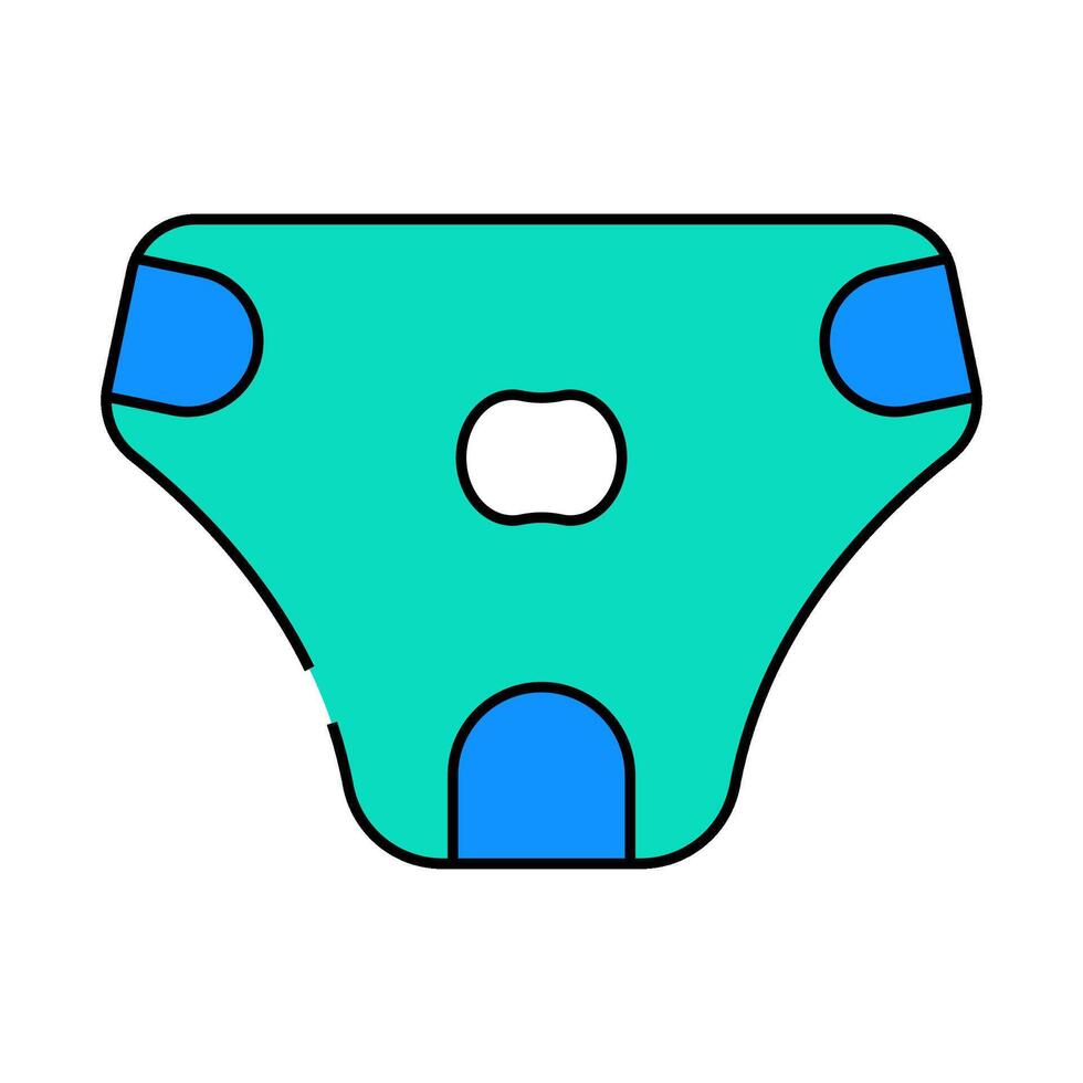 diaper for dog icon color illustration vector