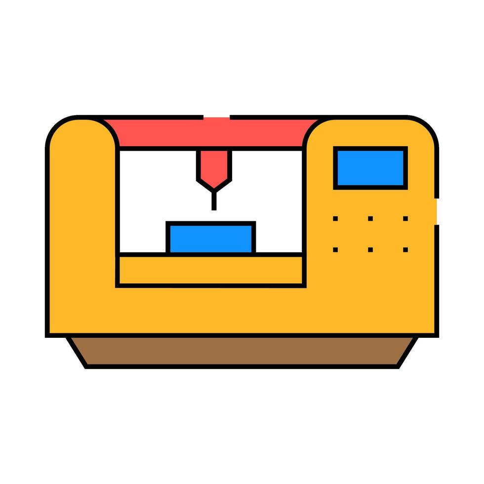 laser engraving icon color illustration vector