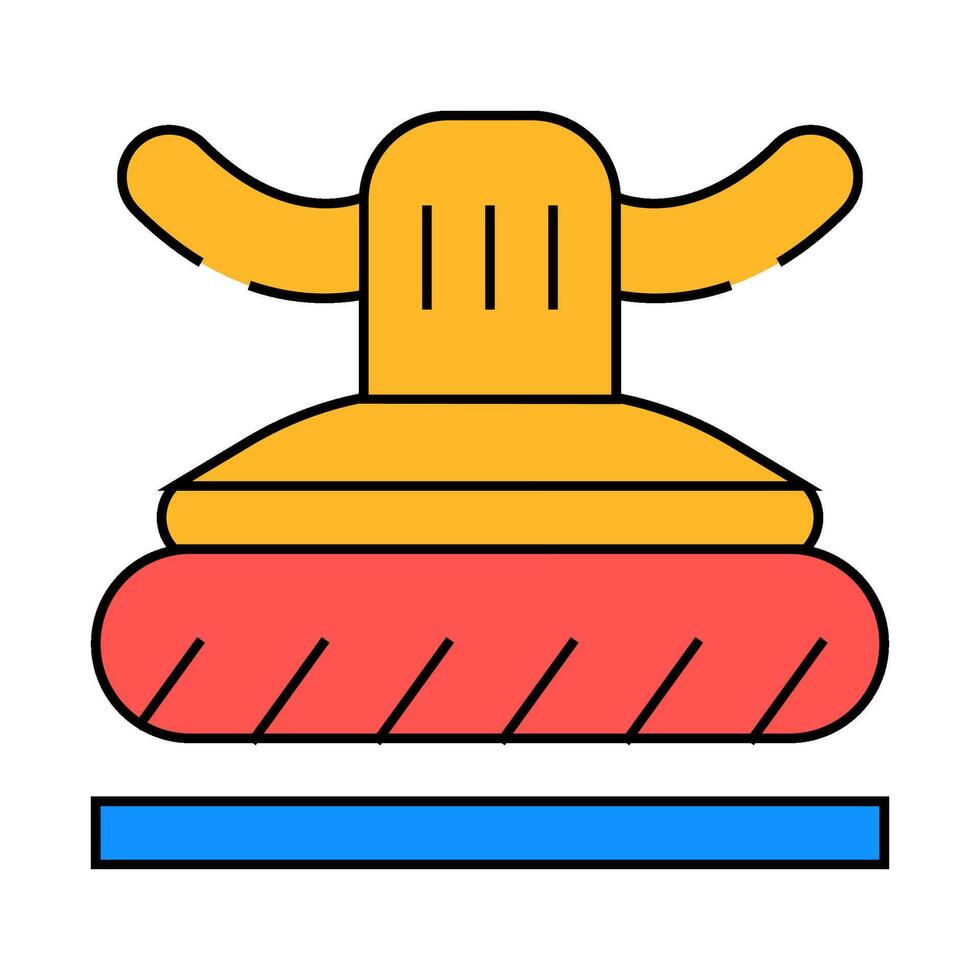 metal polishing icon color illustration vector