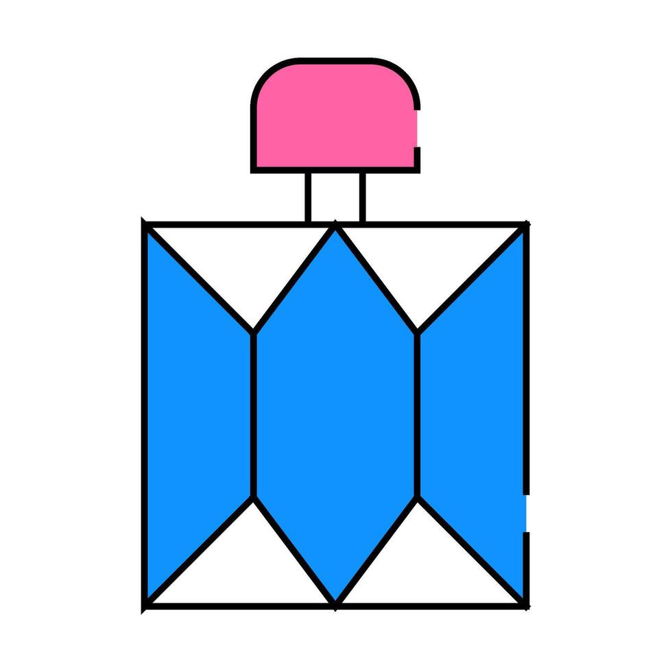 perfume bottle icon color illustration vector