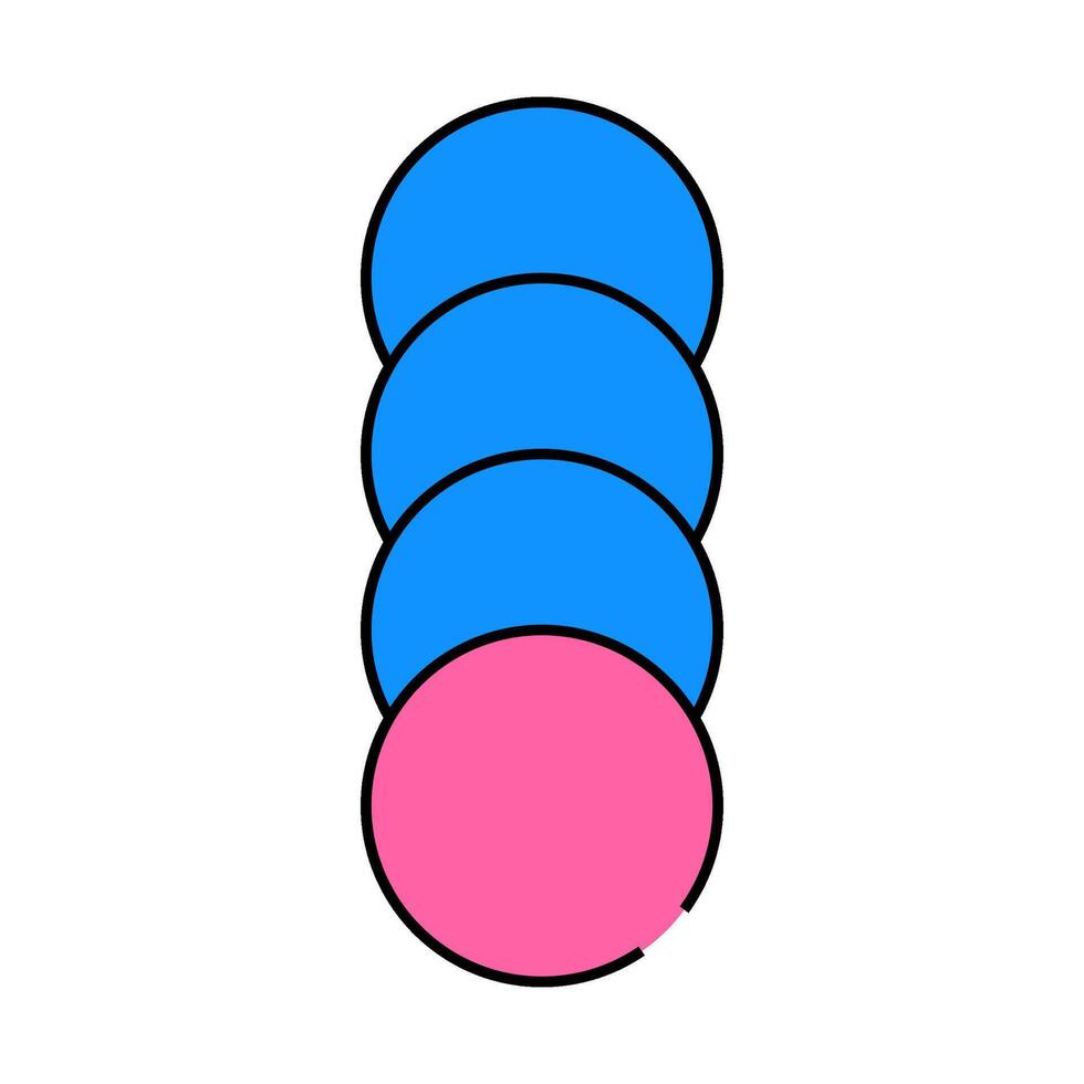cotton pads icon color illustration vector