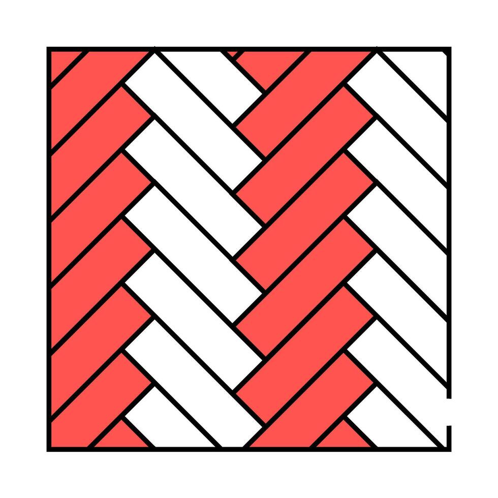 parquet floor icon color illustration vector