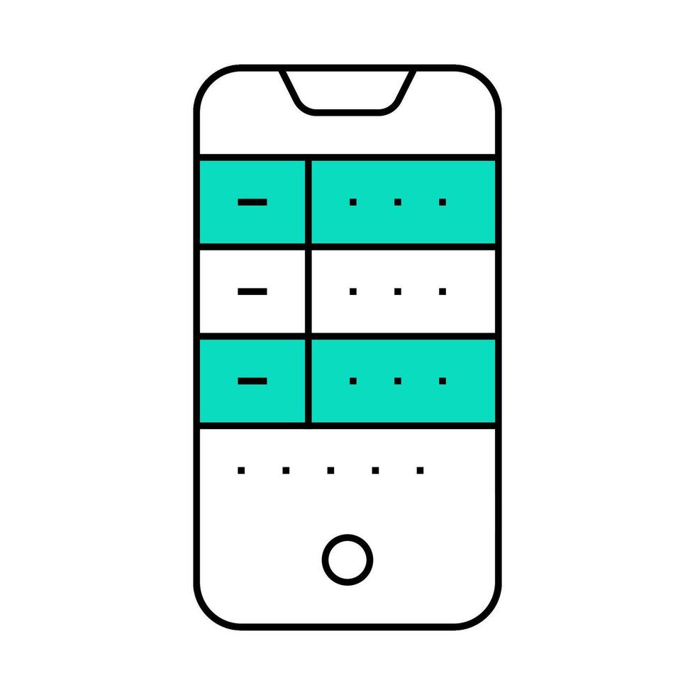 gambling phone app icon color illustration vector