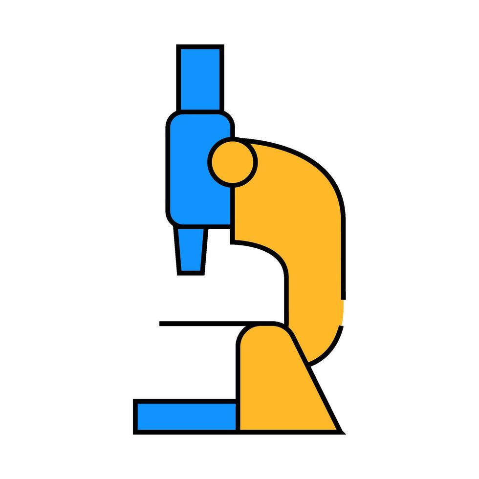 microscope equipment icon color illustration vector