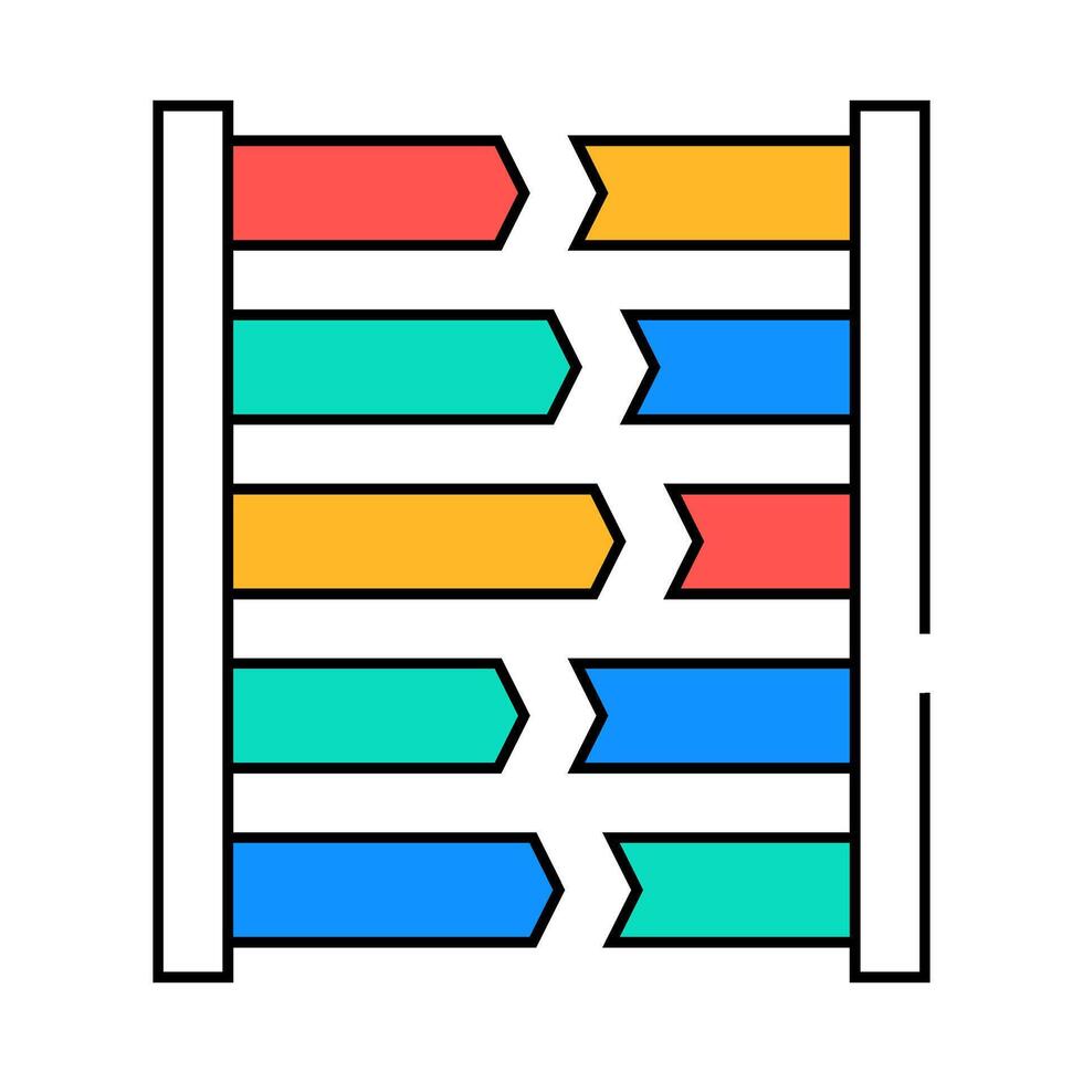 dna testing icon color illustration vector