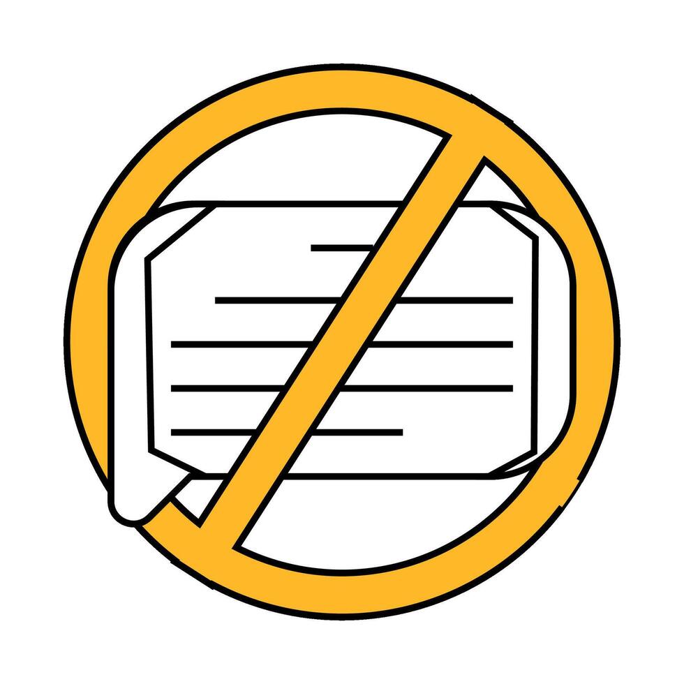 review deleted icon color illustration vector