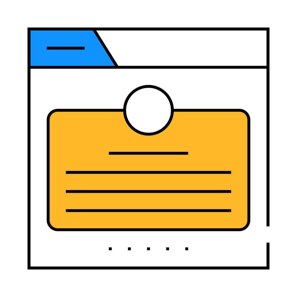 customer review icon color illustration vector