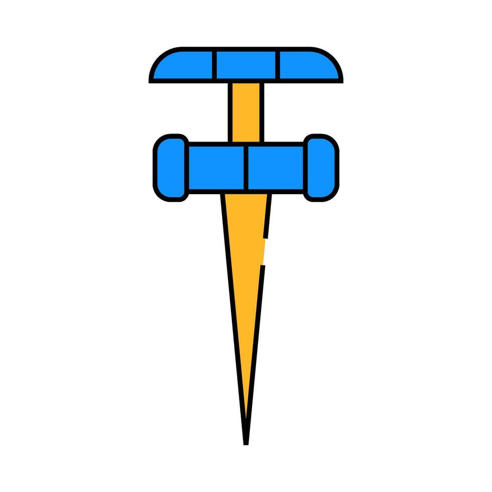 watering tool icon color illustration vector