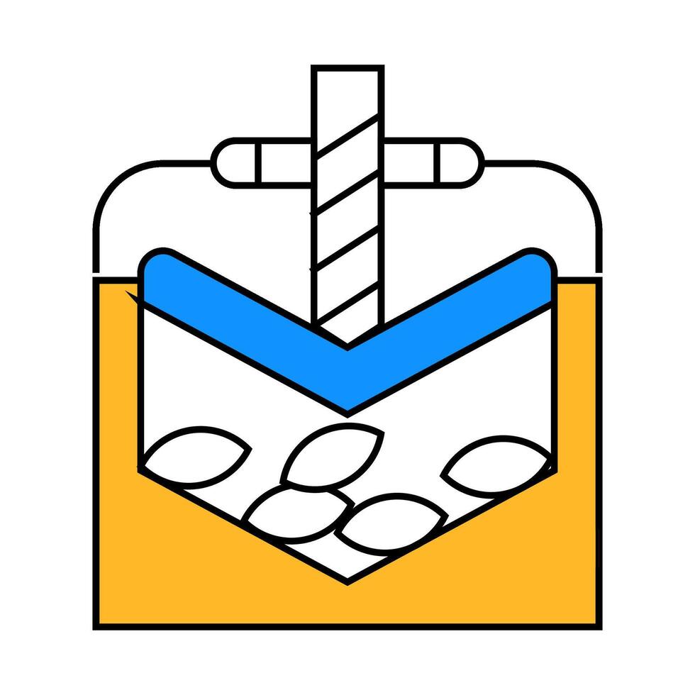 press equipment symbol illustration icon color illustration vector