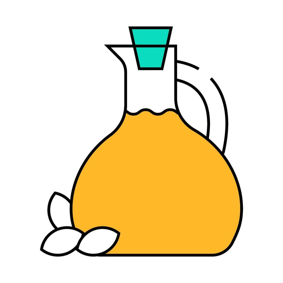 soybean oil symbol illustration icon color illustration vector