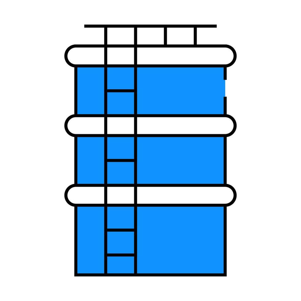 water tank icon color illustration vector