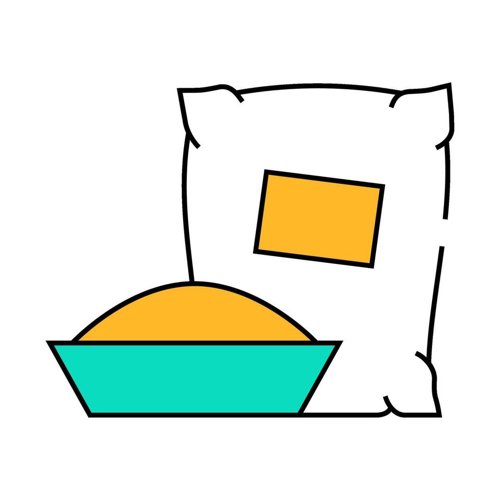 cement or plaster icon color illustration vector