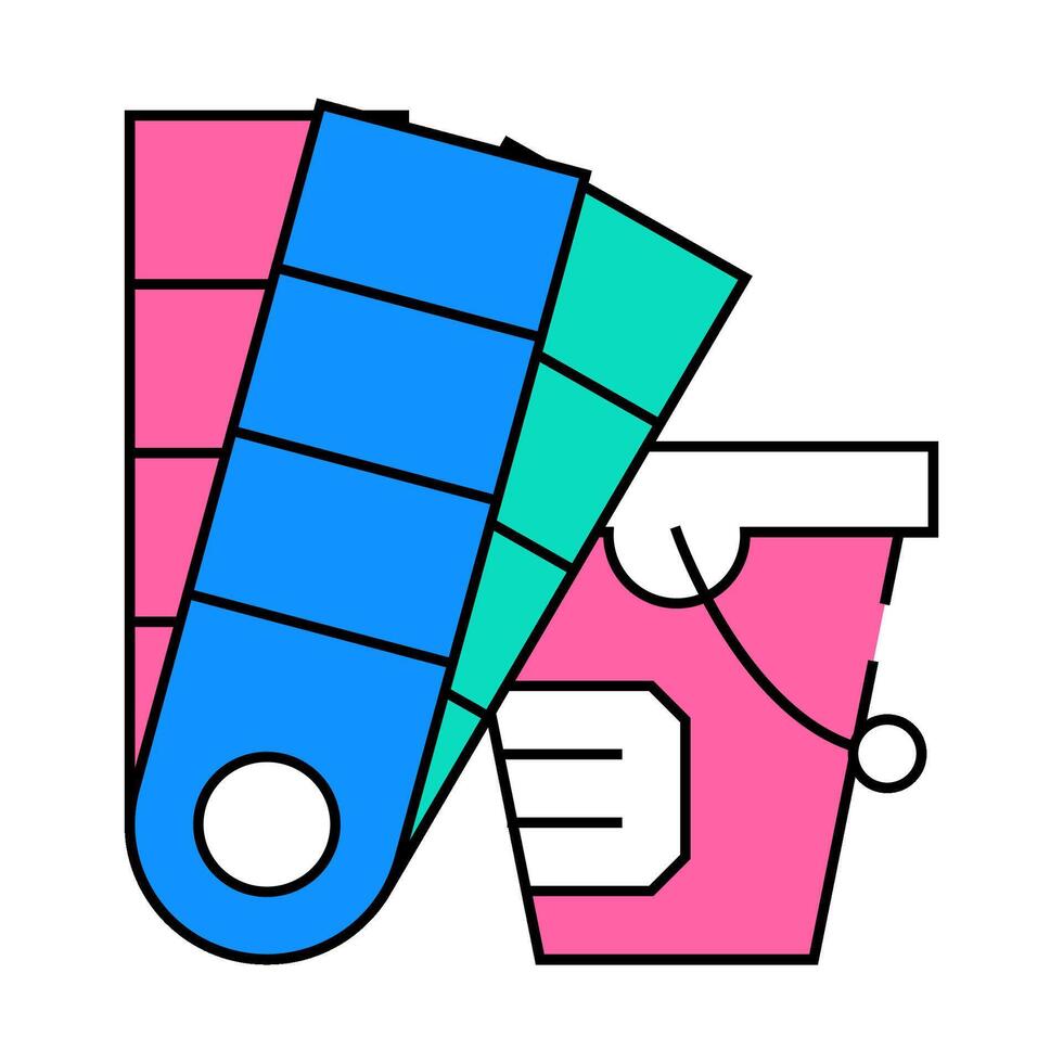 paint palette icon color illustration vector