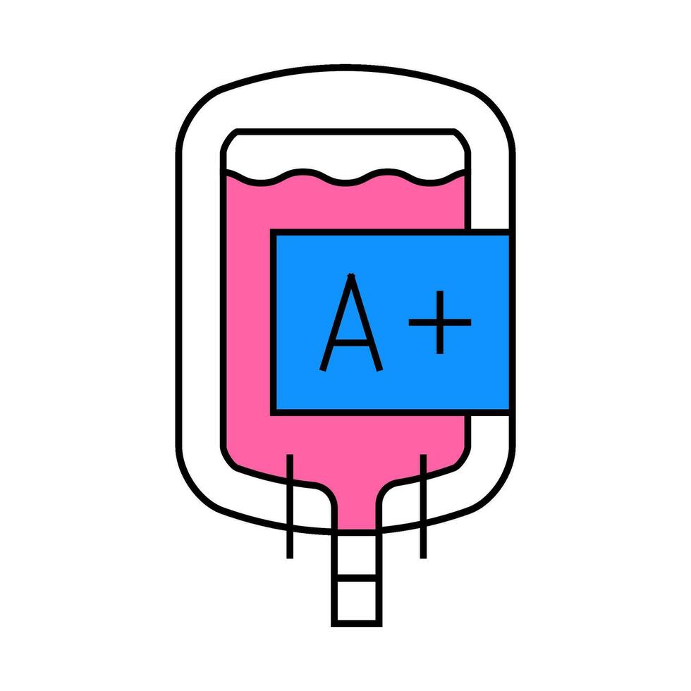 blood for transfusion icon color illustration vector