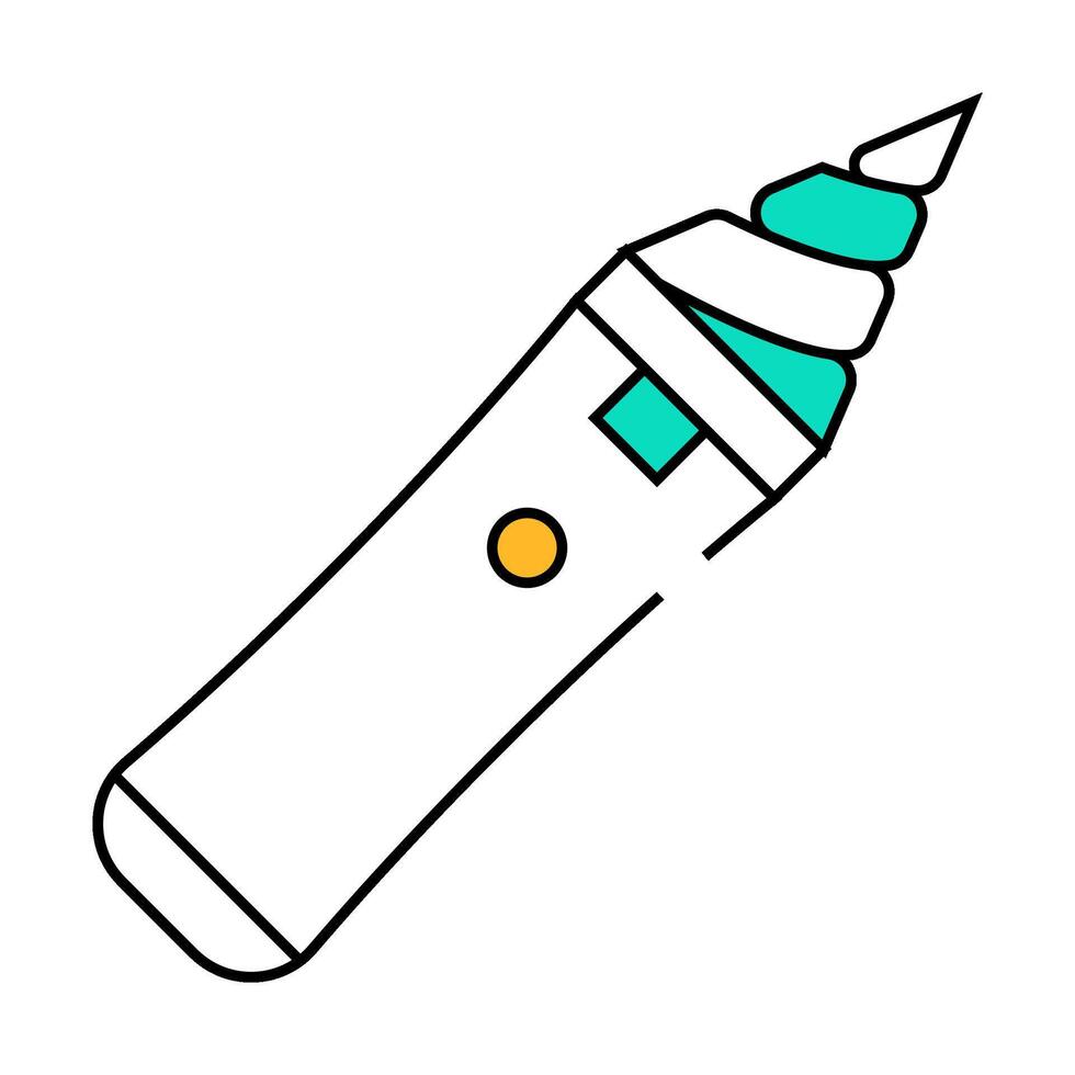 device for cleaning ears icon color illustration vector