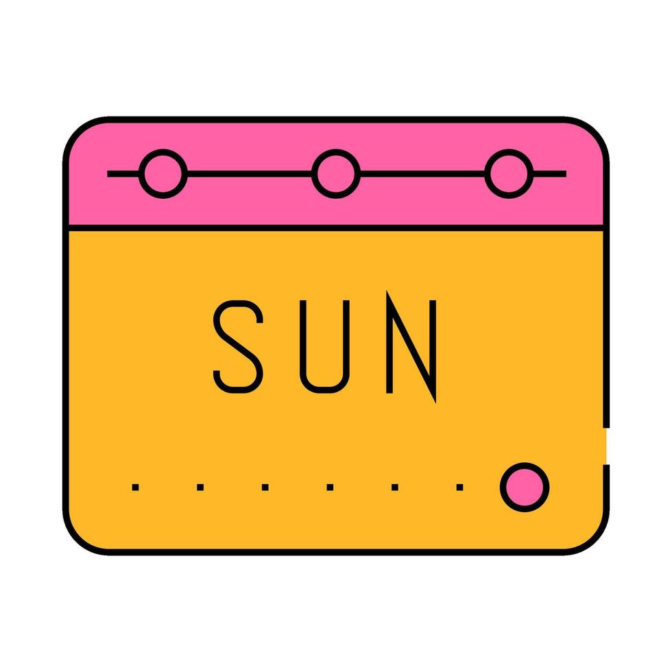 voting date calendar icon color illustration vector