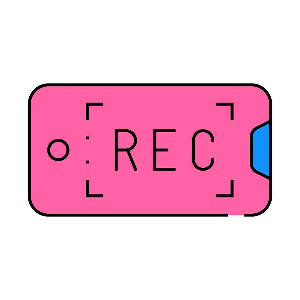 phone camera icon color illustration vector