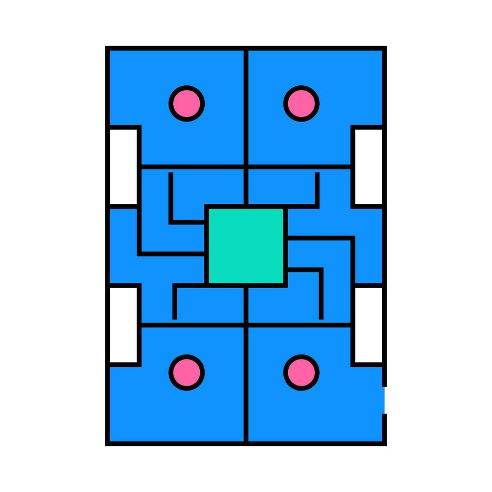 universal platform for robotics icon color illustration vector
