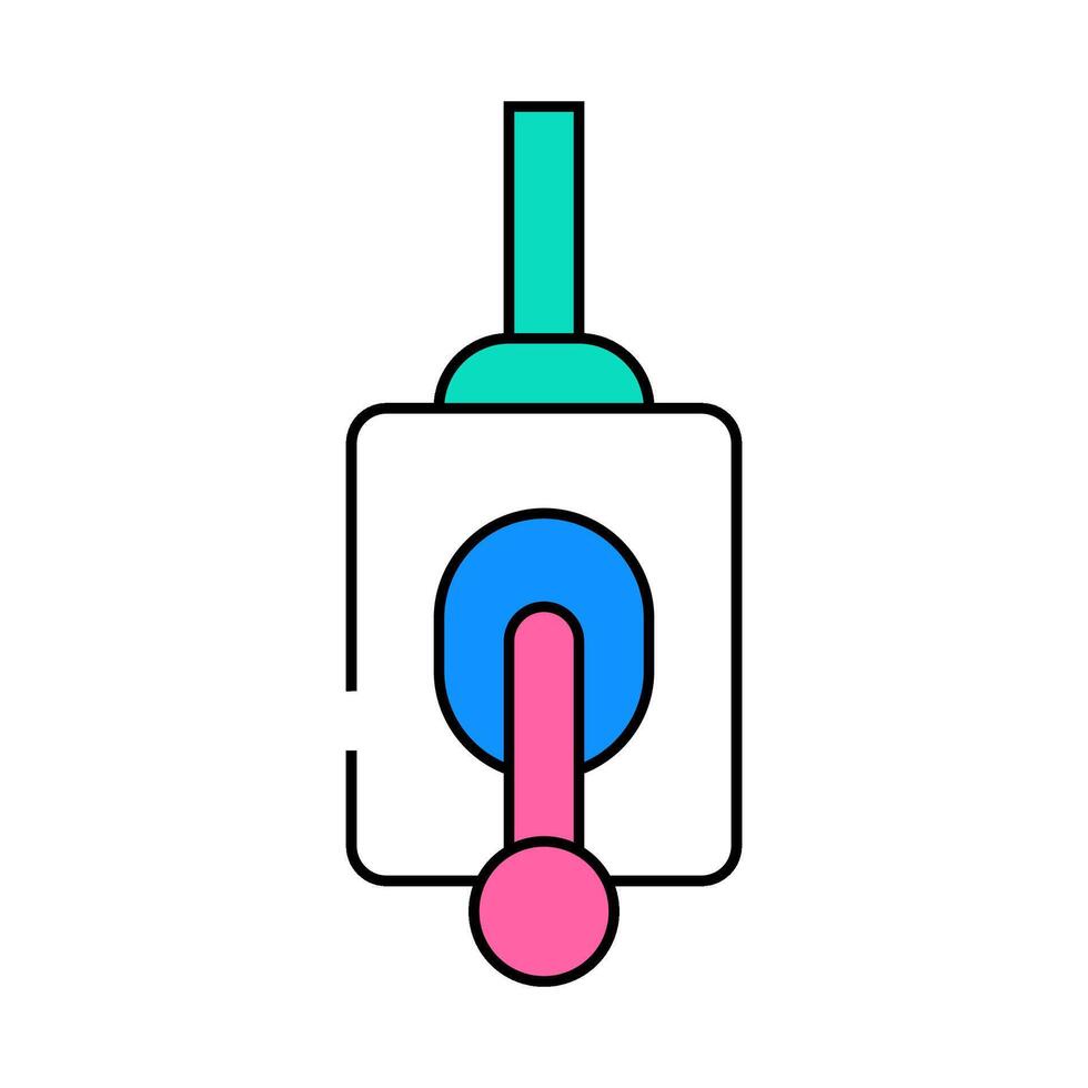 control lever sign icon color illustration vector