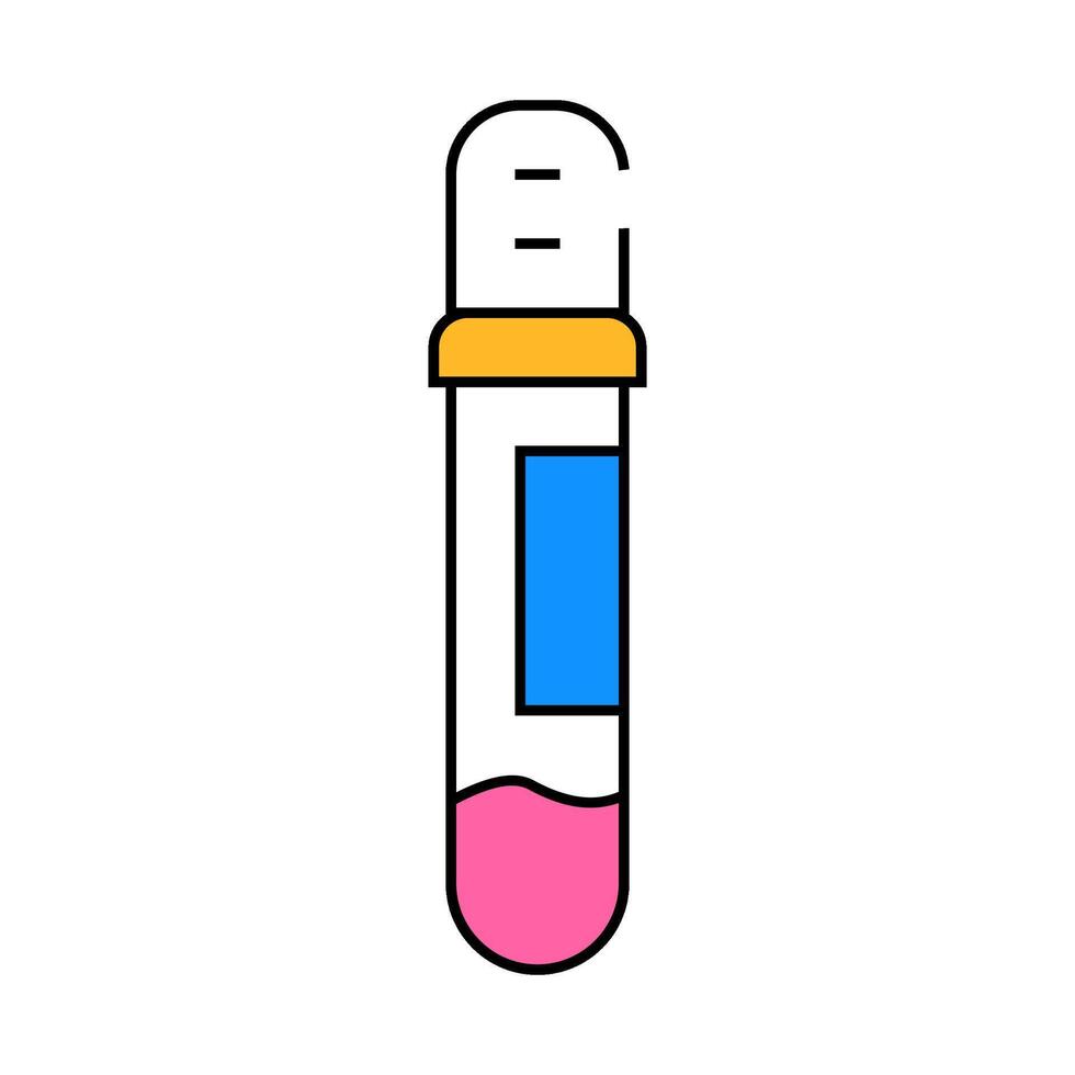 blood test sign icon color illustration vector