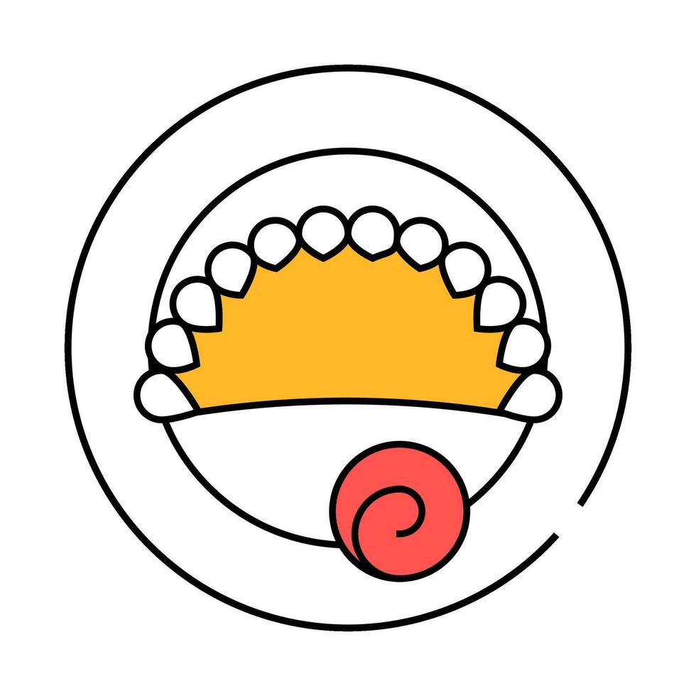 empanadas, mexican fried patty icon color illustration vector