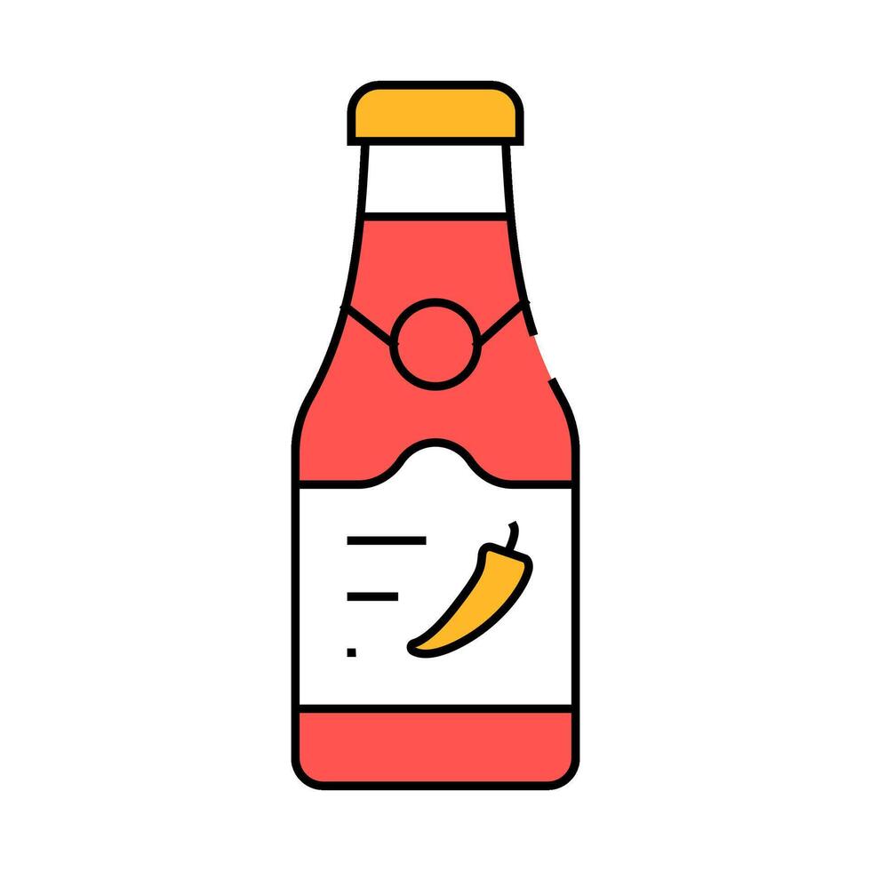 industrial spicy sauce icon color illustration vector