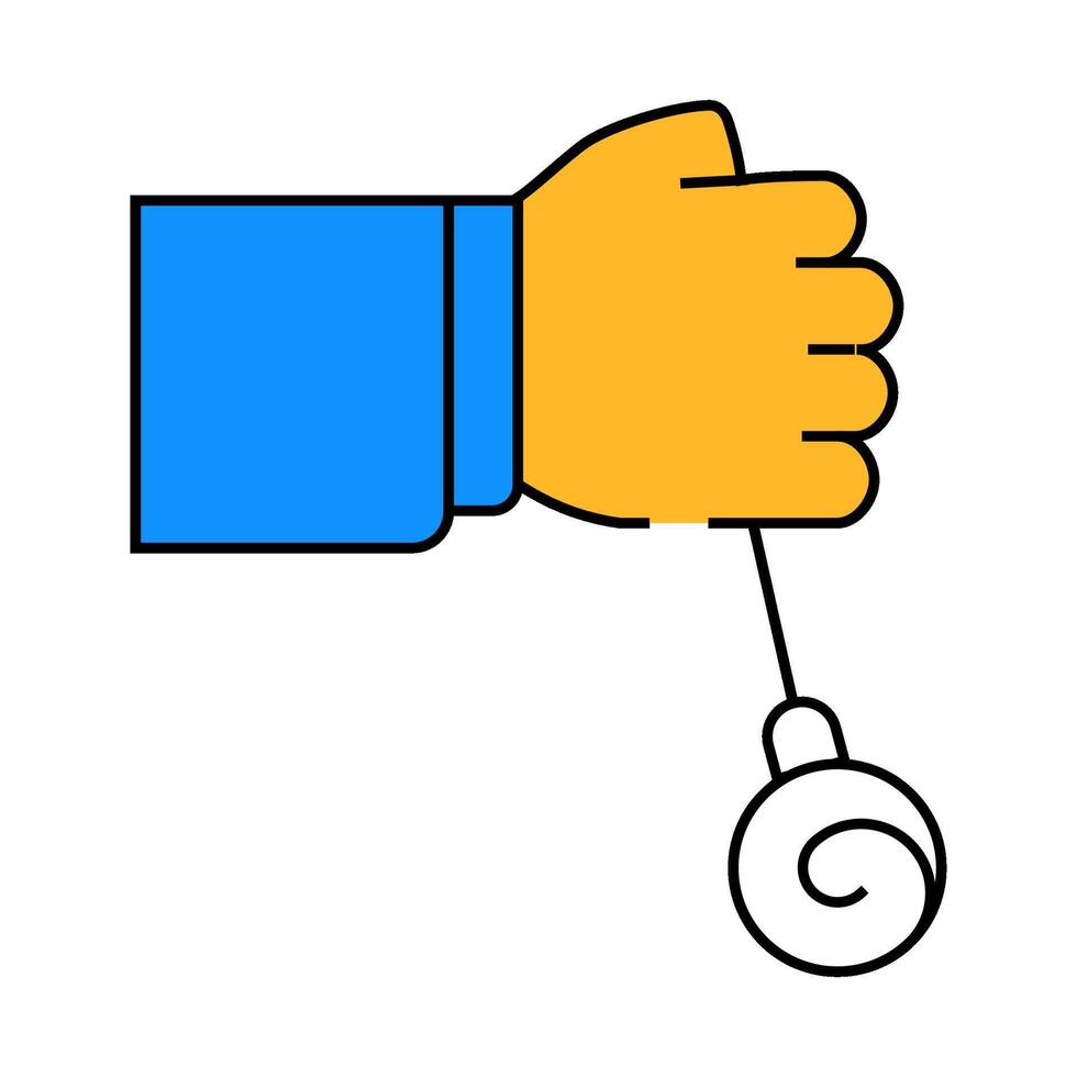 hypnosis procedure icon color illustration vector