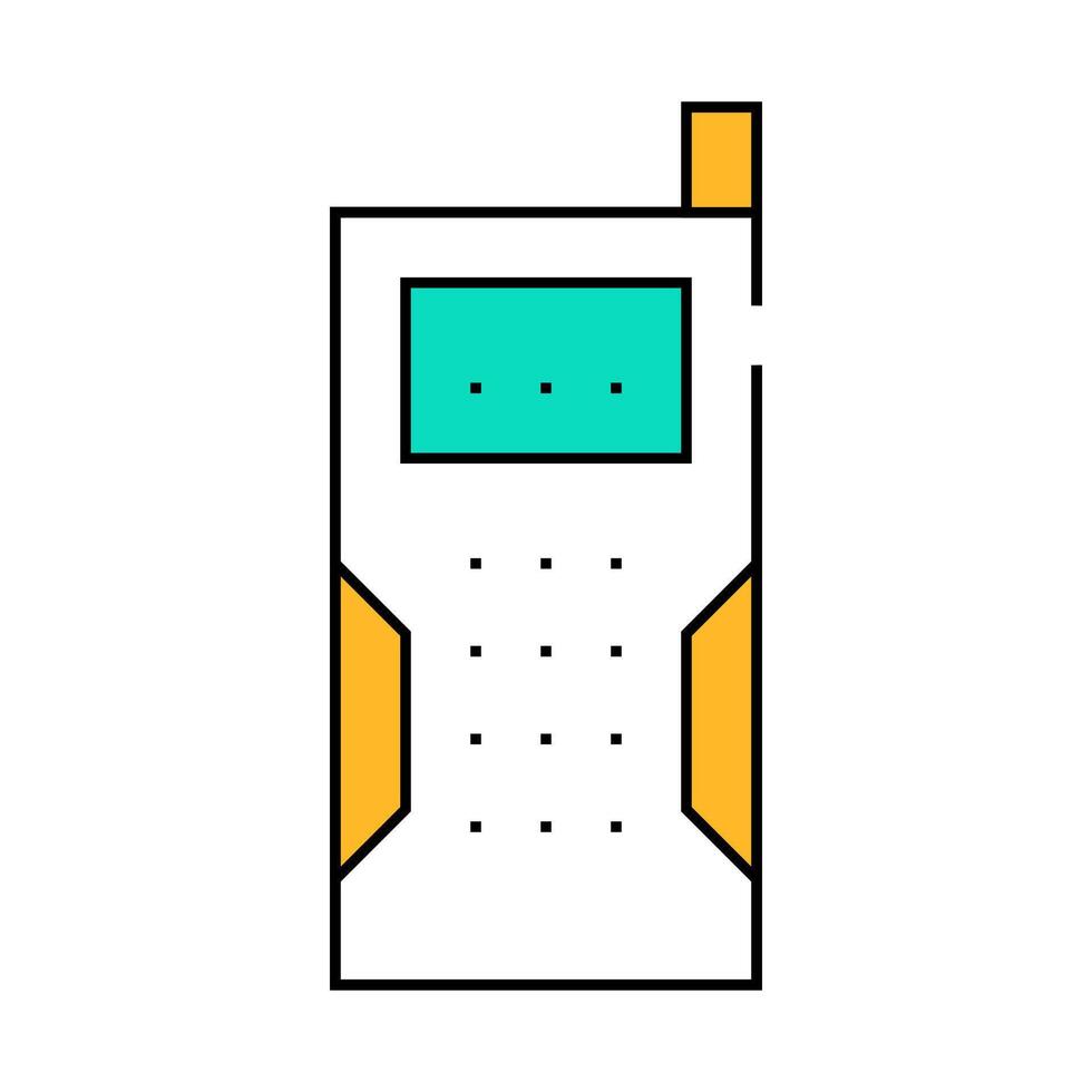 laser rangefinder device icon color illustration vector