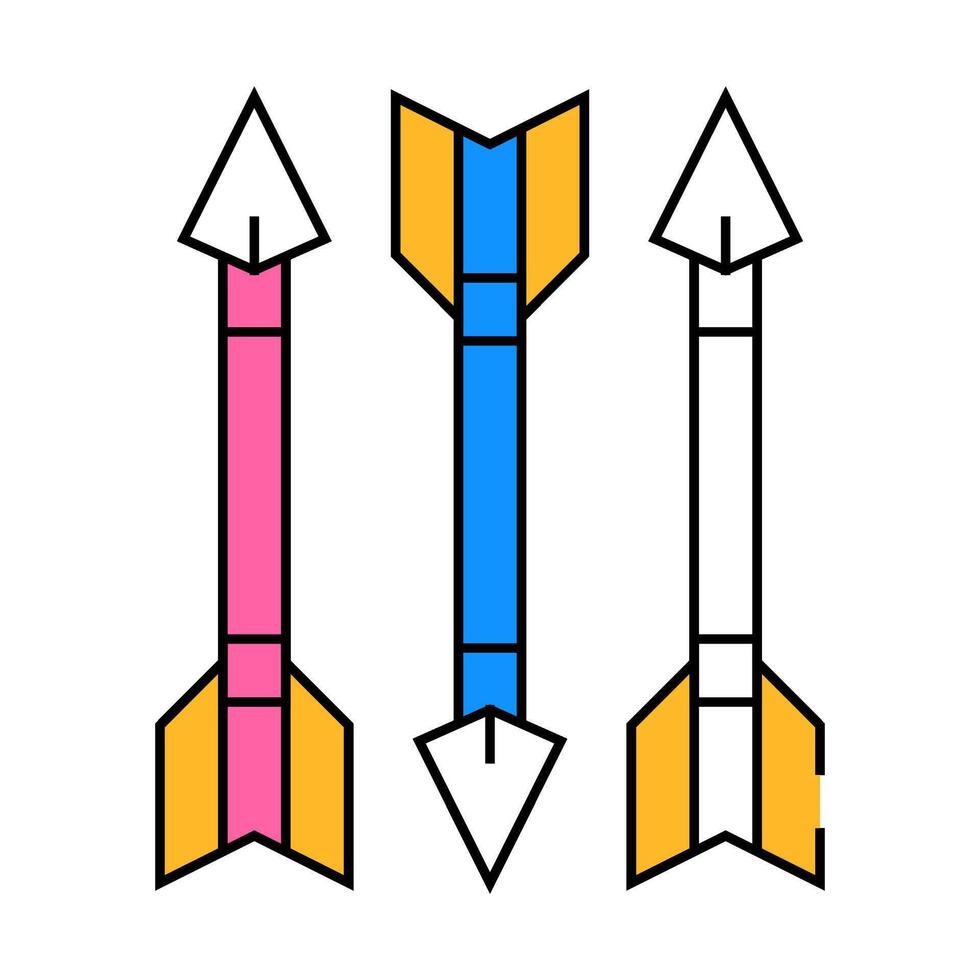 arrows bolts icon color illustration vector