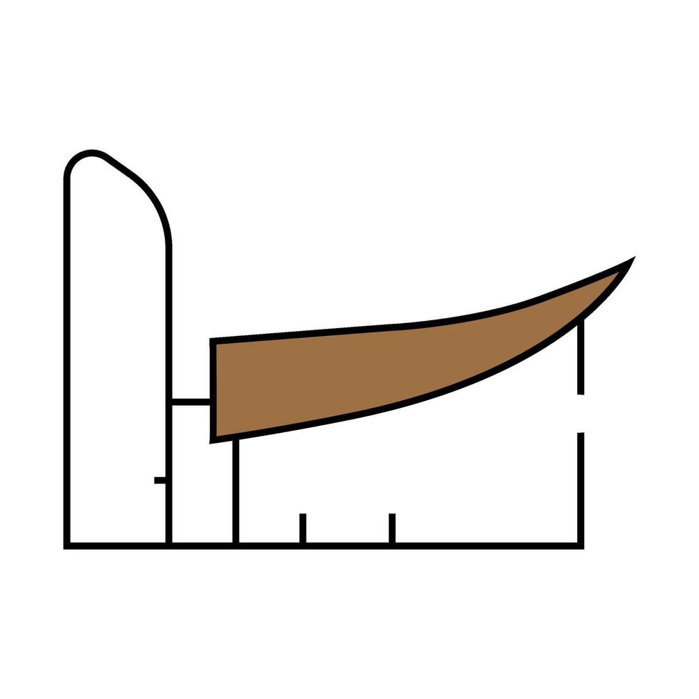 notre dame du haut icon color illustration vector