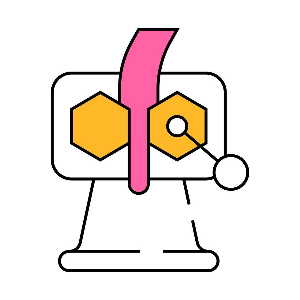 clay rolling machine icon color illustration vector