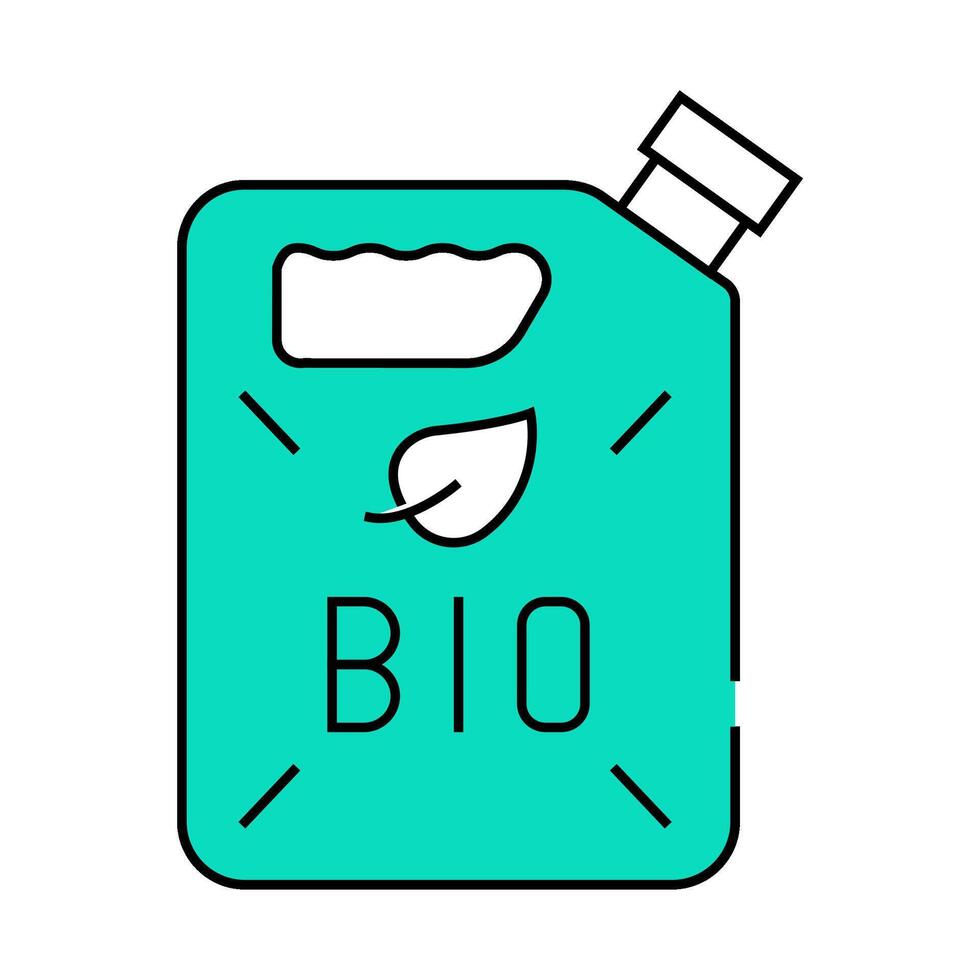 canister bio fuel icon color illustration vector