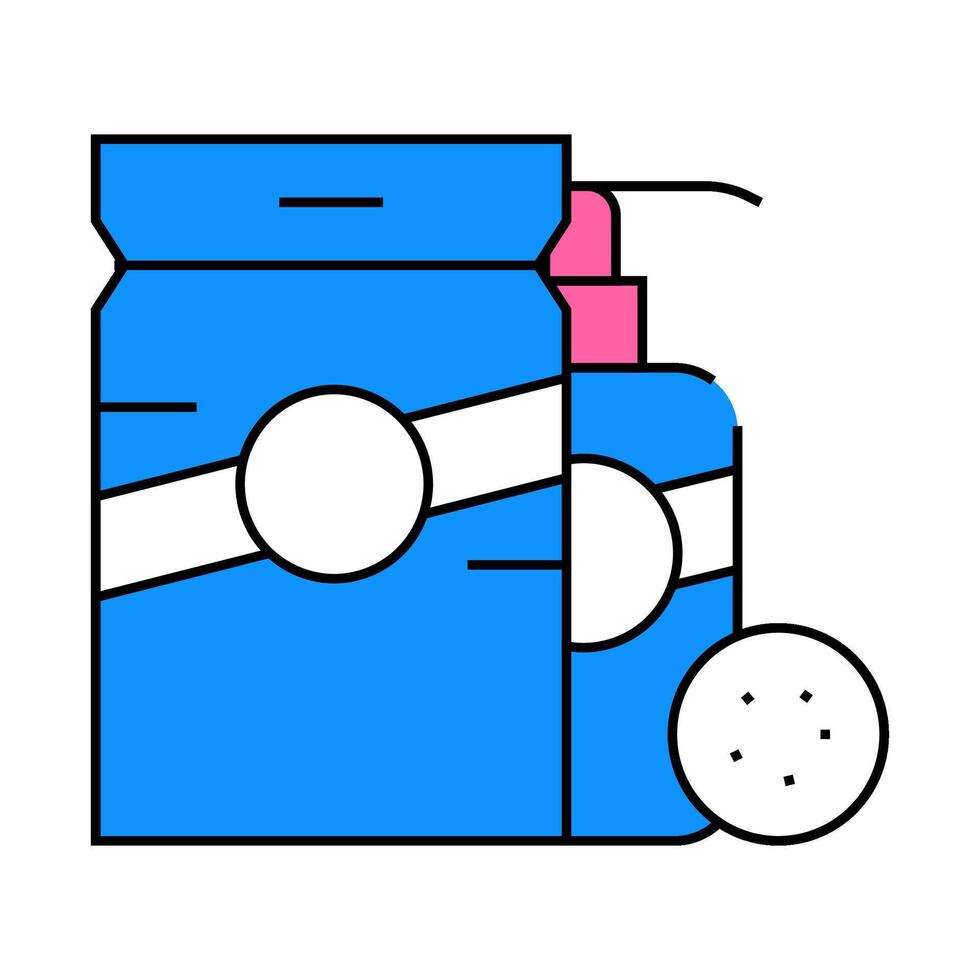 peeling ge, soap and face scrubs icon color illustration vector