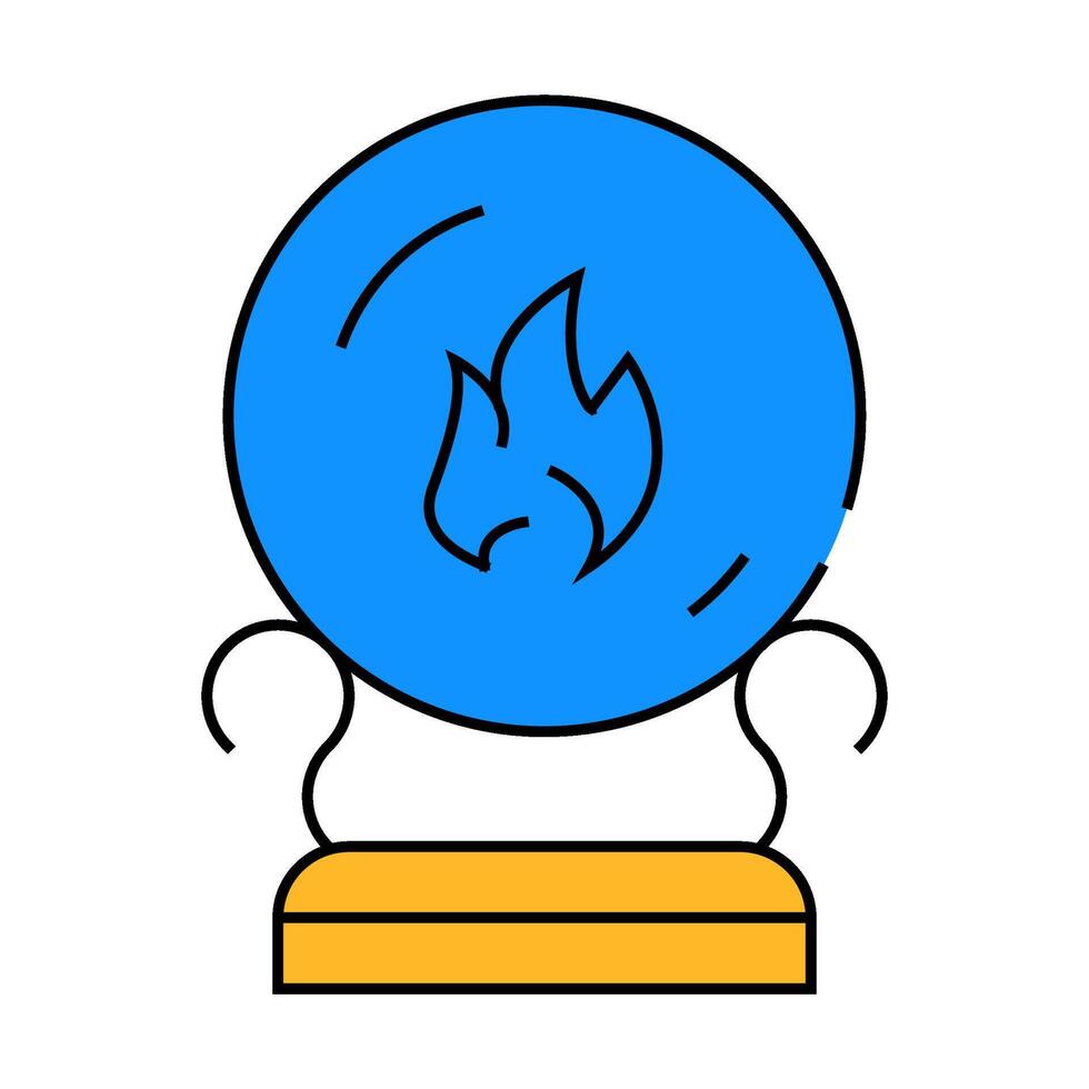 sphere for spiritism icon color illustration vector