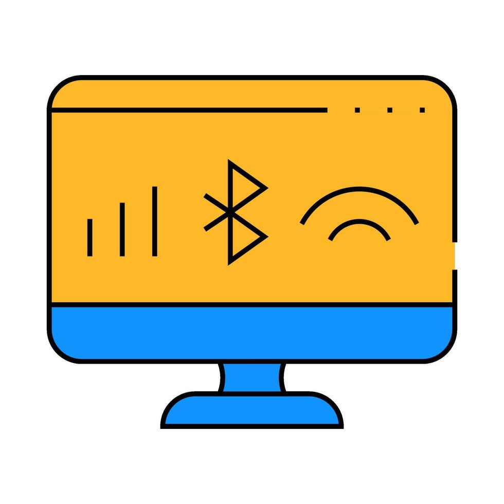 connection operating system icon color illustration vector
