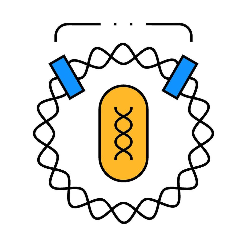 dna decoding for future vaccine icon color illustration vector