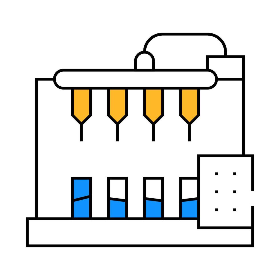equipment for production vaccine icon color illustration vector
