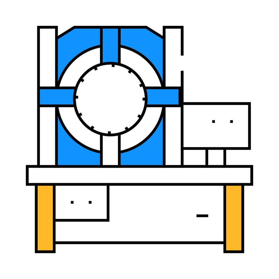 industrial crimping machine icon color illustration vector