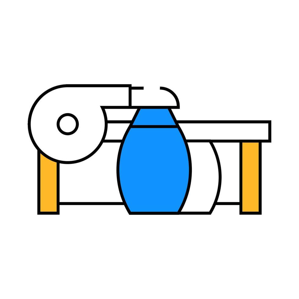 suction units flat icon color illustration vector