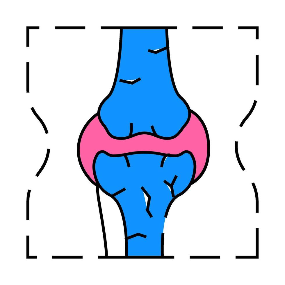 joint problem flat icon color illustration vector