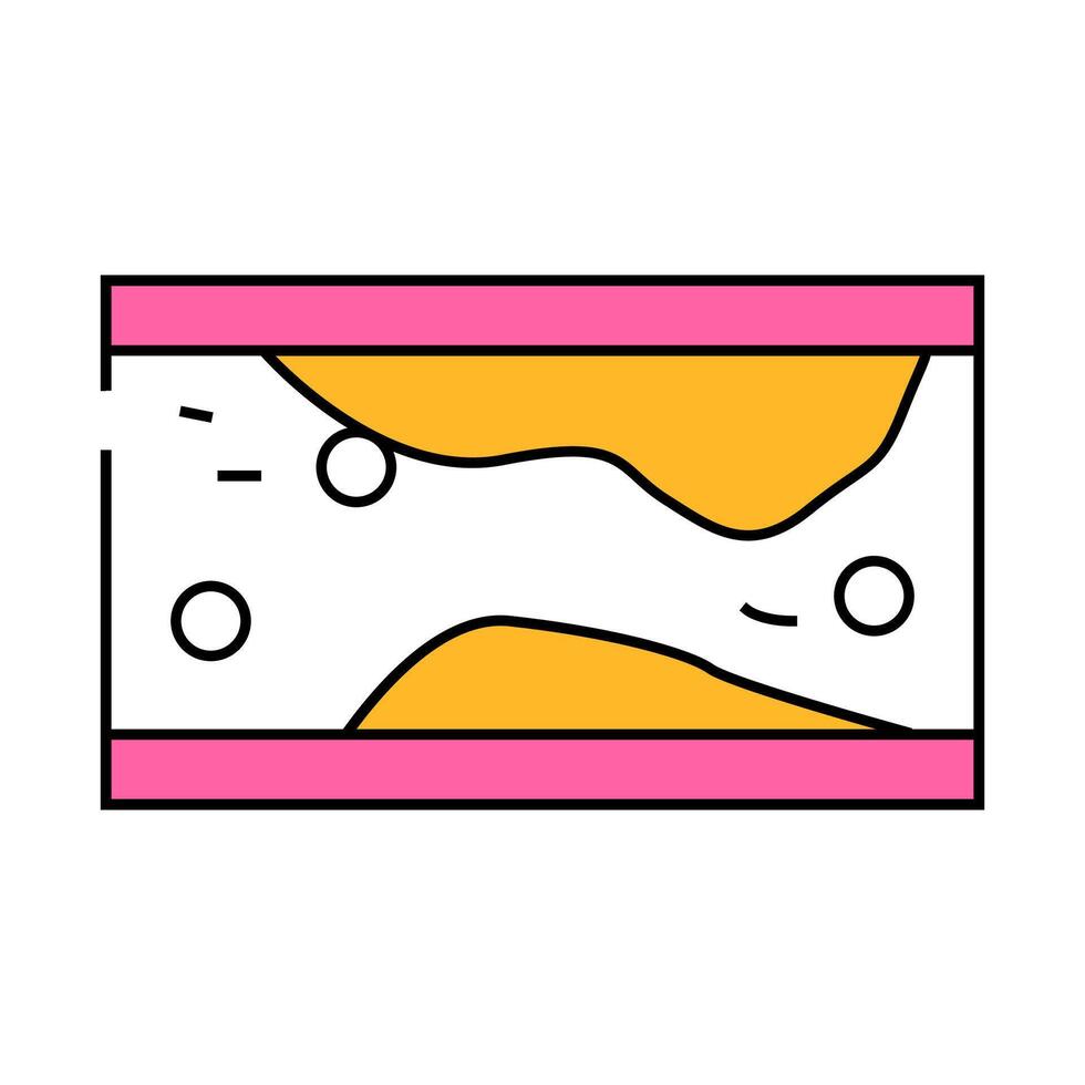 formation of cholesterol plaques in artery icon color illustration vector
