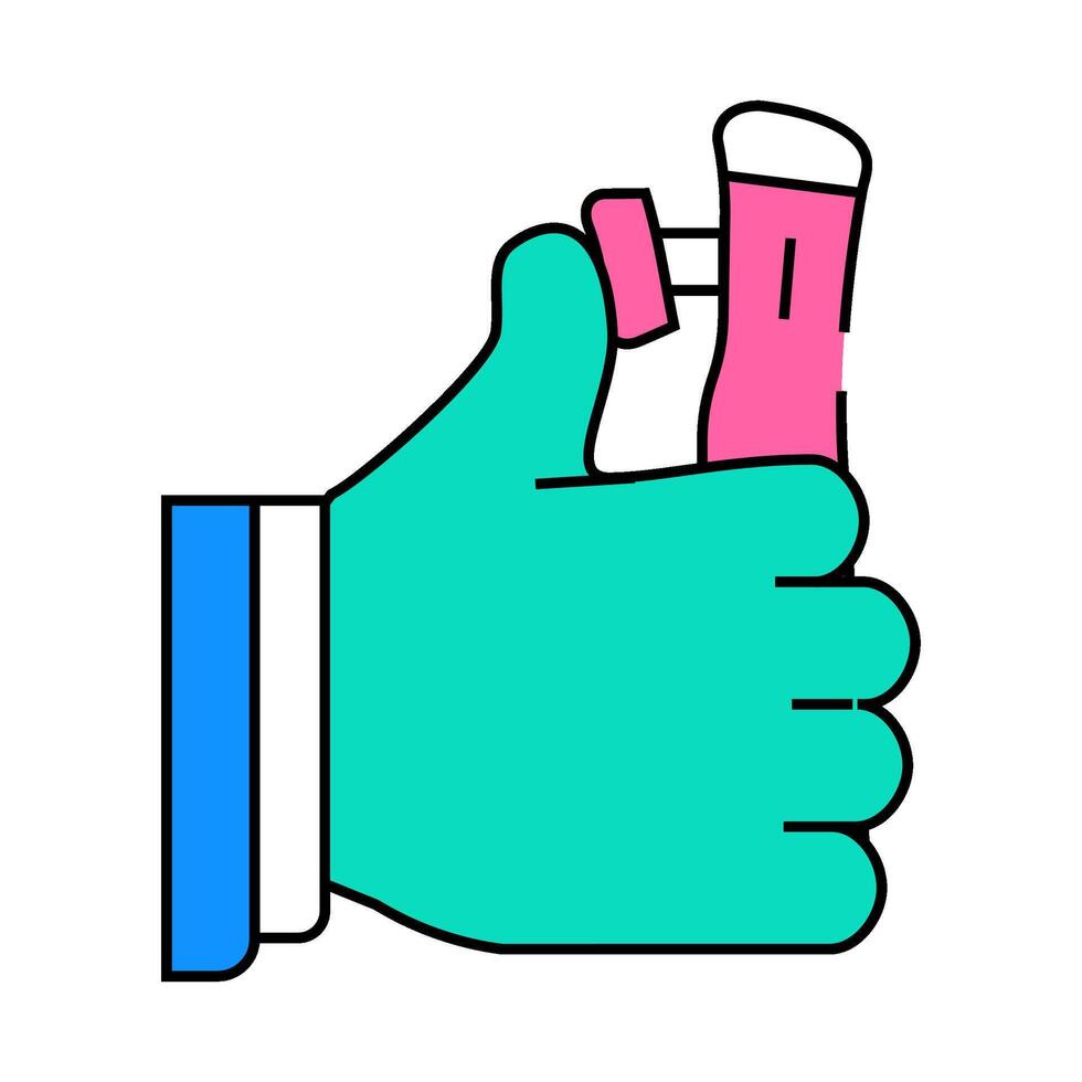 vr remote control icon color illustration vector