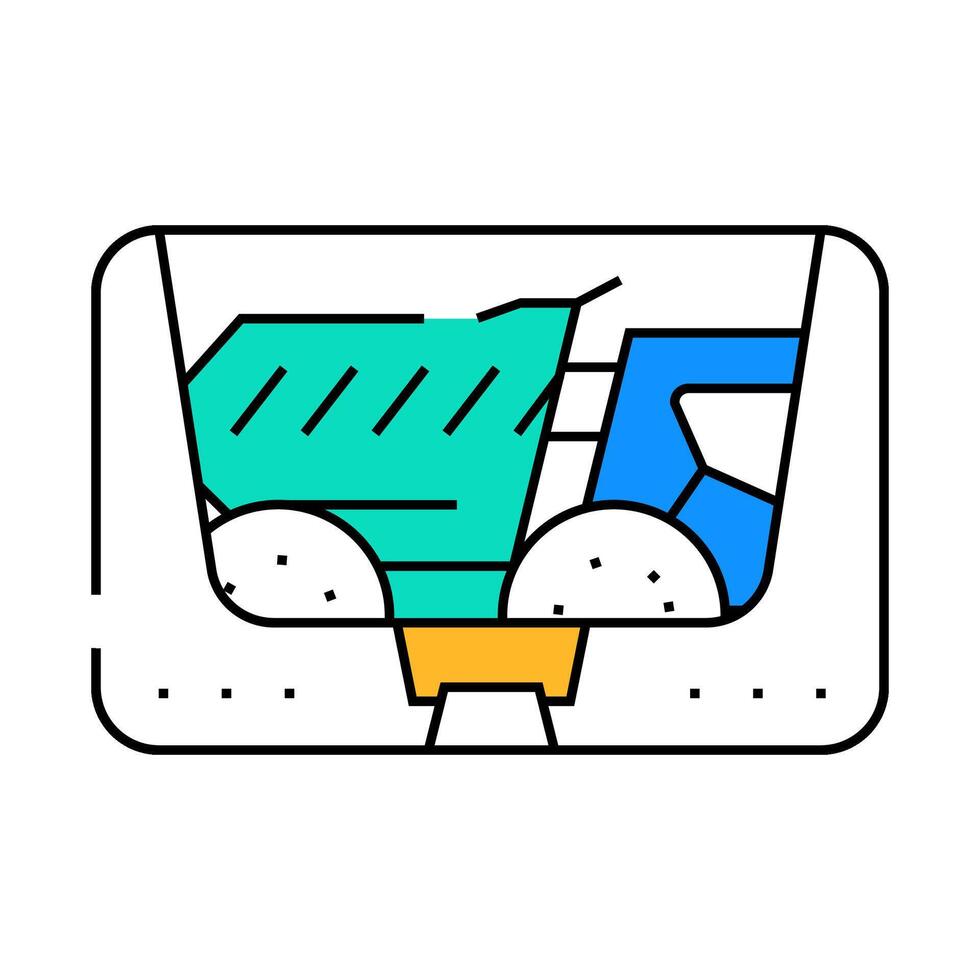 scale model toy icon color illustration vector