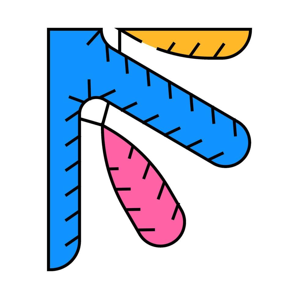 microfiber structure flat icon color illustration vector
