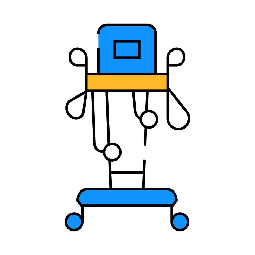 physiotherapy complex flat icon color illustration vector