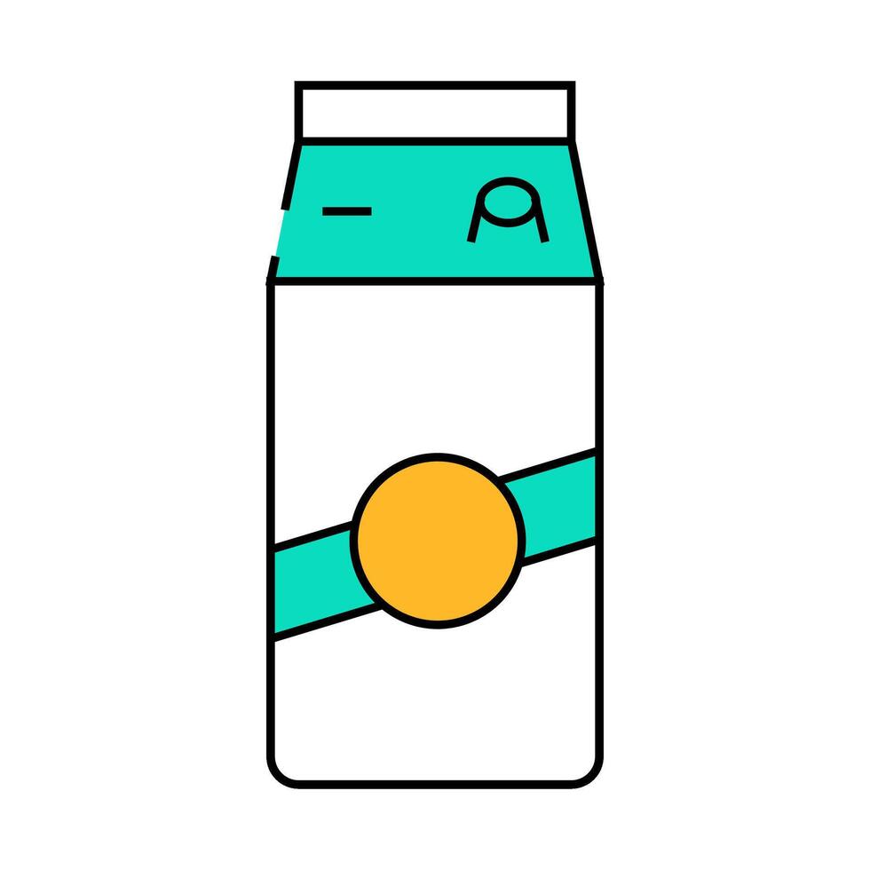 dairy product package icon color illustration vector