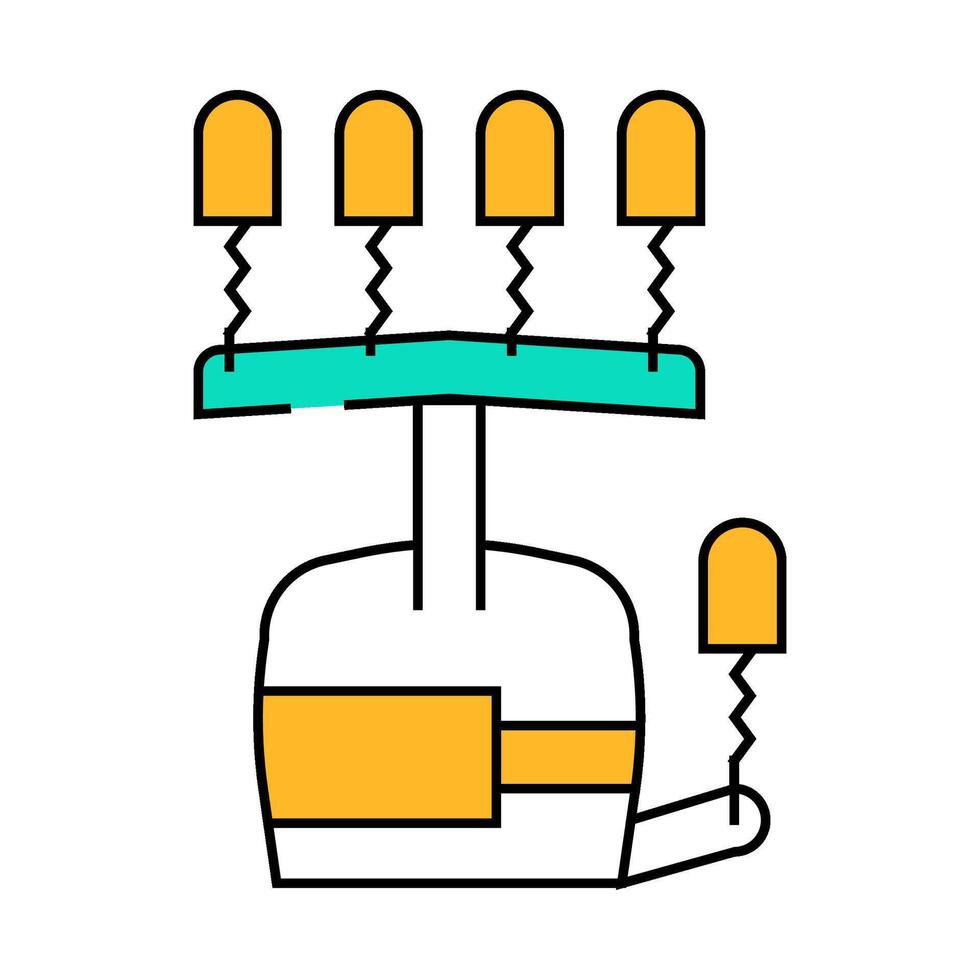 exercise equipment for hand rehabilitation and physiotherapy icon color illustration vector