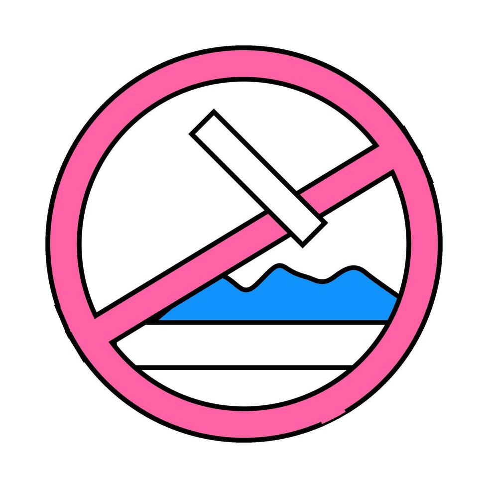 banning drugs flat icon color illustration vector